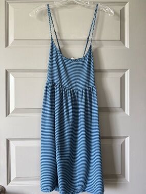 Roxy Blue and Black Striped Sundress